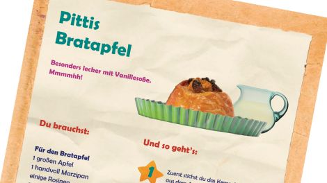 Pittis Bratapfel, Rezept zum Ausdrucken; Quelle: rbb