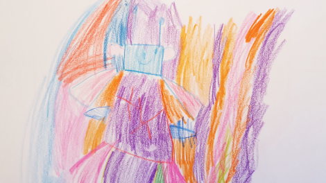 Kinderzeichnung von Mia (4) aus Calw