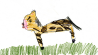 Johanna aus Löchgau hat dem Sandmännchen ein schönes Bild von einem Leoparden gemalt.