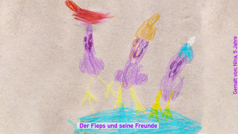 Kinderzeichnung, Bilder des Monats Februar 2023