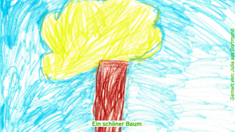 Kinderzeichnung, Bilder des Monats Februar 2023