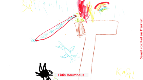 Kinderzeichnung, Bilder des Monats Februar 2023