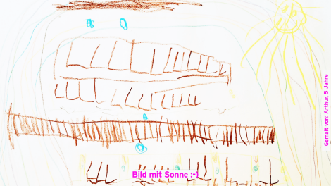 Kinderzeichnung (Quelle: rbb)