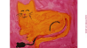 Kinderbilder im Monat Mai für das Sandmännchen: Adja hat ihren süßen Kater Ede gemalt.