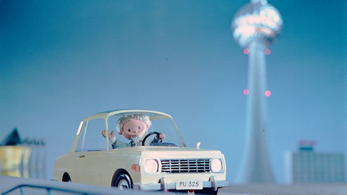 Sandmann mit einem Wartburg Sandmann mit einem Wartburg